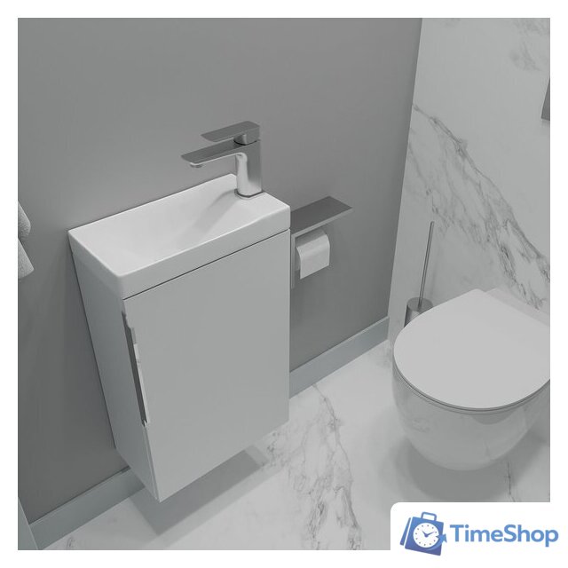  ЗОВ Тумба под умывальник Монови Слим 40 S40LW0LW9268 (белый матовый) - Изображение №3 — Интернет-магазин Time-Shop