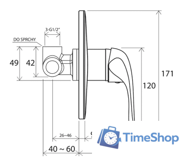 Смеситель Ravak Rosa RS 062.01 [X070015] - Изображение №2 — Интернет-магазин Time-Shop