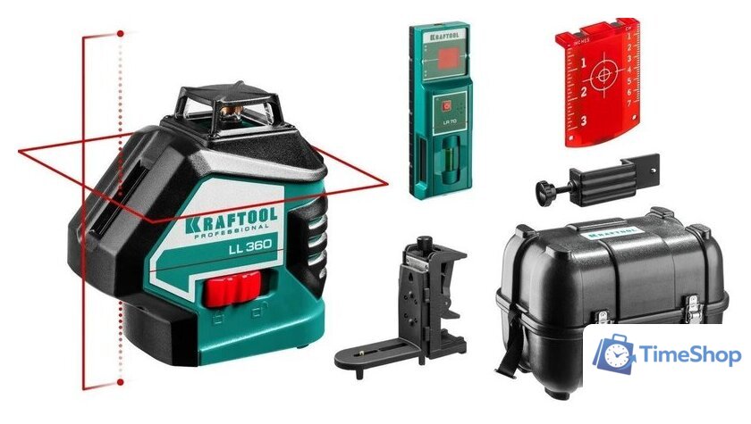Лазерный нивелир KRAFTOOL LL360-4 34645-4 - Изображение №1 — Интернет-магазин Time-Shop