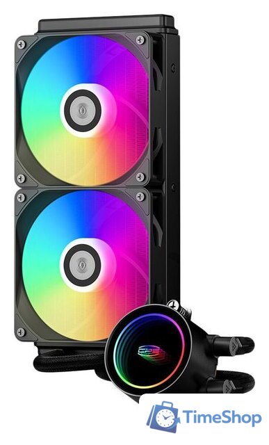 Система жидкостного охлаждения для процессора PCCooler DA240 ARGB (черный) - Изображение №1 — Интернет-магазин Time-Shop