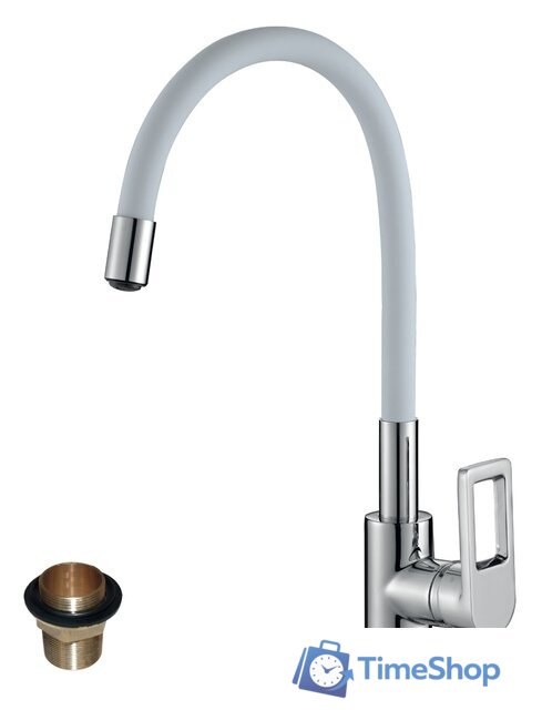 Смеситель Rossinka Silvermix Z35-35U (белый/хром) - Изображение №1 — Интернет-магазин Time-Shop