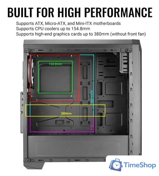 Корпус AeroCool Skyline-A-BK-v1 - Изображение №8 — Интернет-магазин Time-Shop