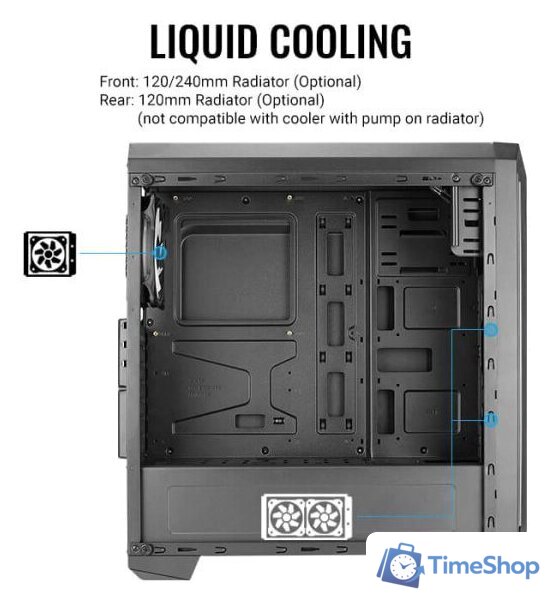 Корпус AeroCool Skyline-A-BK-v1 - Изображение №7 — Интернет-магазин Time-Shop