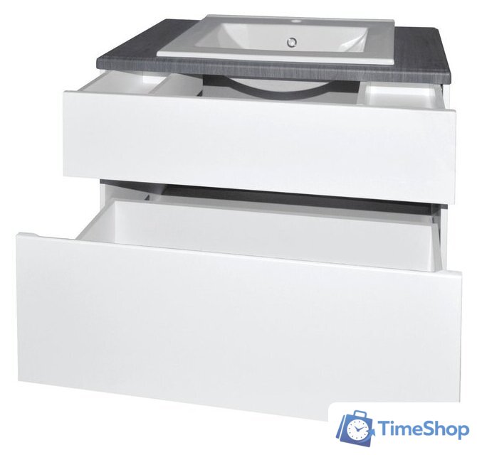  Гамма Тумба под умывальник Люкс 2 П-90 (дуб шато) - Изображение №1 — Интернет-магазин Time-Shop