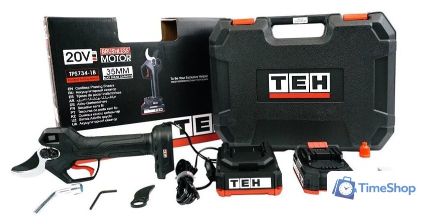 Секатор TEH TPS734-1B (с 1-им АКБ, кейс) - Изображение №2 — Интернет-магазин Time-Shop