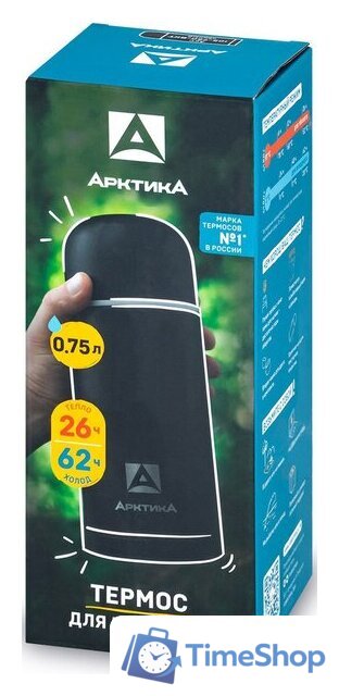 Термос Арктика 105-750-BKT 750мл (черный) - Изображение №4 — Интернет-магазин Time-Shop