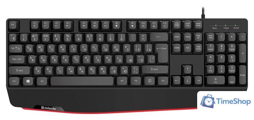 Клавиатура Defender Atom HB-546 (черный) - Изображение №1 — Интернет-магазин Time-Shop