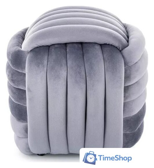 Пуфик Signal Bruni Velvet (серый) - Изображение №2 — Интернет-магазин Time-Shop