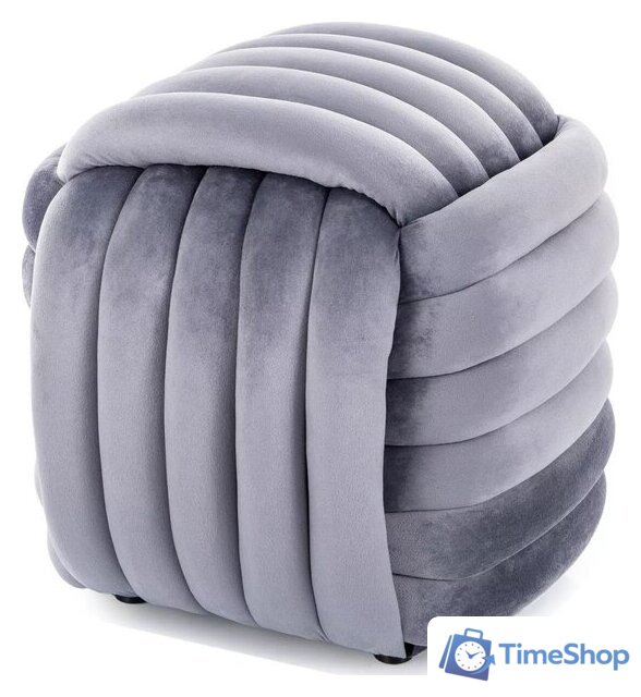 Пуфик Signal Bruni Velvet (серый) - Изображение №1 — Интернет-магазин Time-Shop