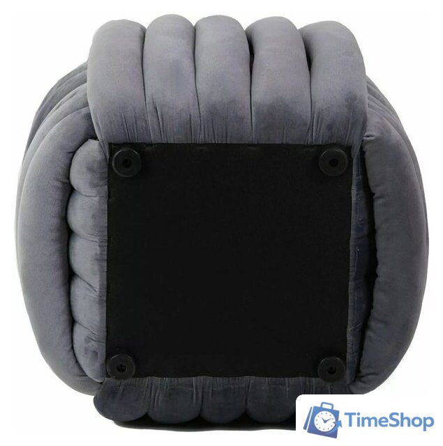 Пуфик Signal Bruni Velvet (серый) - Изображение №3 — Интернет-магазин Time-Shop