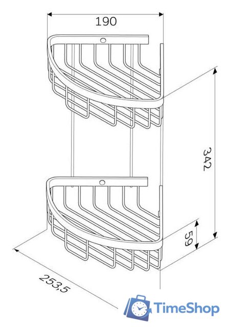  AM.PM Полка Sense L A7452200 - Изображение №2 — Интернет-магазин Time-Shop