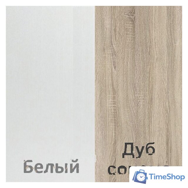 Комод Кортекс-мебель Бари 120 8ш (белый/белый/дуб сонома) - Изображение №4 — Интернет-магазин Time-Shop