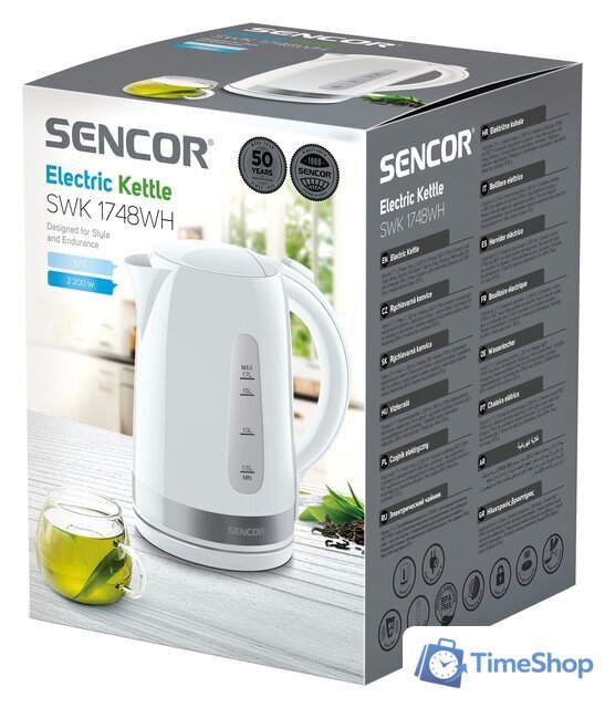 Электрический чайник Sencor SWK 1748WH - Изображение №15 — Интернет-магазин Time-Shop