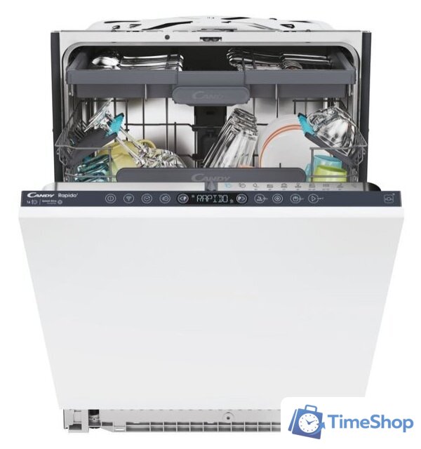 Встраиваемая посудомоечная машина Candy RapidO CI 6B4S1PSA - Изображение №2 — Интернет-магазин Time-Shop