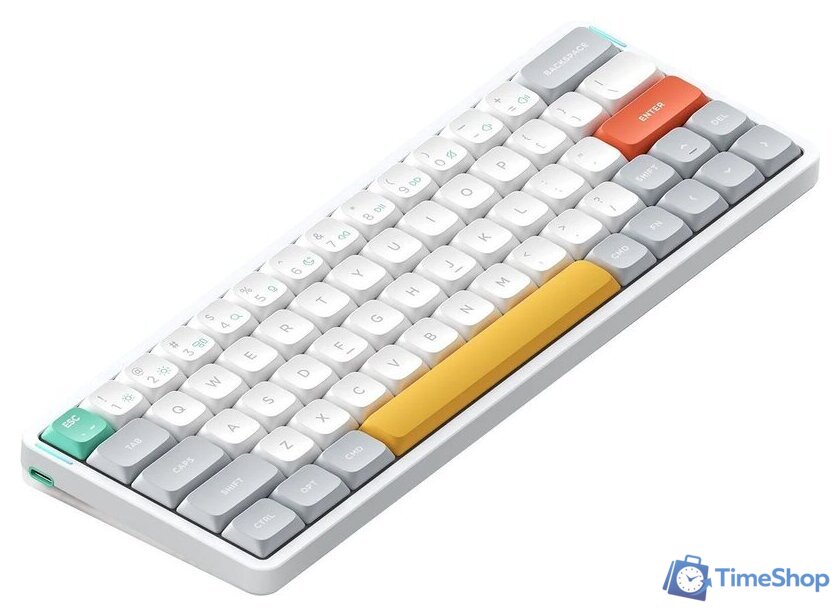 Клавиатура NuPhy Air60 V2 Ionic White (Gateron Low Profile Brown 2.0, нет кириллицы) - Изображение №1 — Интернет-магазин Time-Shop