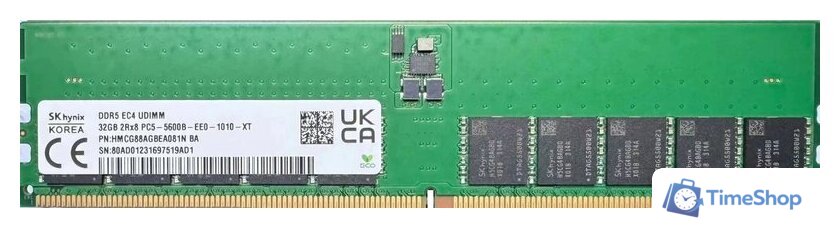 Оперативная память Hynix 32ГБ DDR5 5600 МГц HMCG88AGBEA081N - Изображение №1 — Интернет-магазин Time-Shop