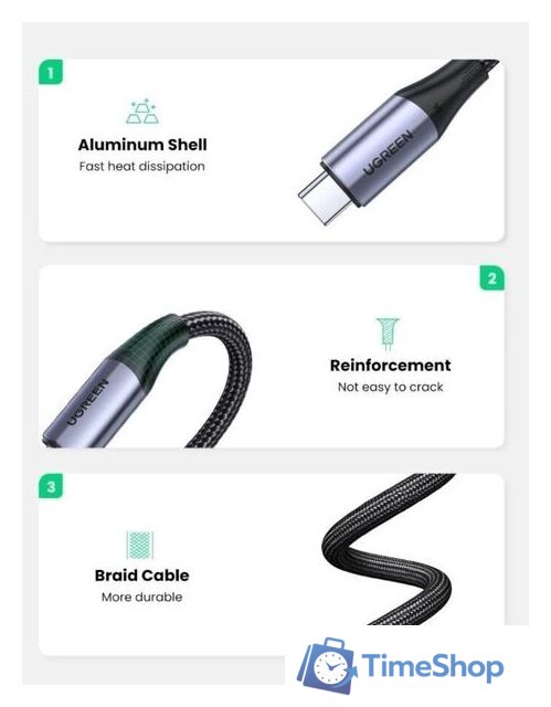 Кабель Ugreen 80150 - Изображение №6 — Интернет-магазин Time-Shop