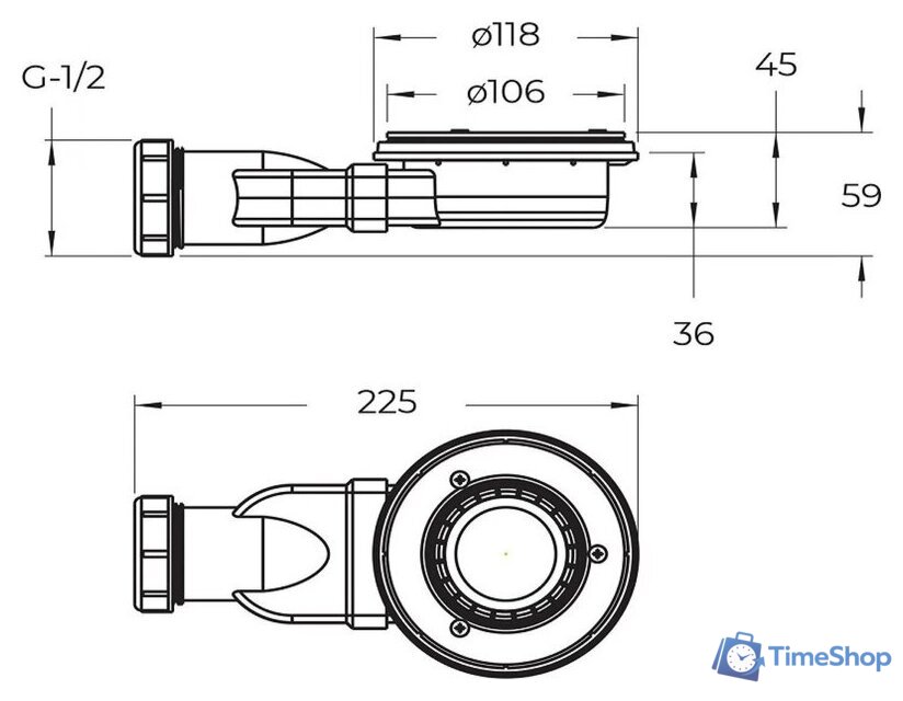 Душевой поддон BelBagno TRAY-MR-UNO-AH-170/80-35-W-NO - Изображение №6 — Интернет-магазин Time-Shop