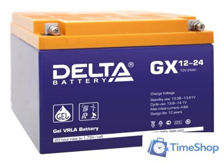 Аккумулятор для ИБП Delta GX 12-24 (12В/24 А·ч) - Изображение №1 — Интернет-магазин Time-Shop