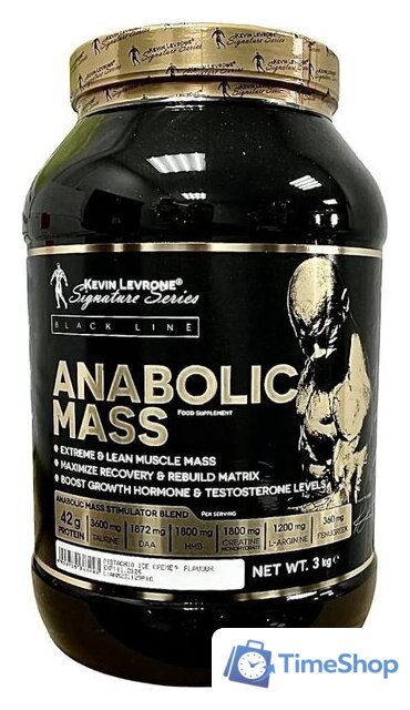 Гейнер Kevin Levrone Anabolic Mass (3 кг, малина) - Изображение №1 — Интернет-магазин Time-Shop