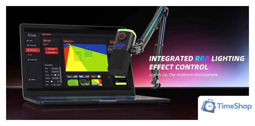 Проводной микрофон FIFINE AM8PROT (черный) - Изображение №13 — Интернет-магазин Time-Shop