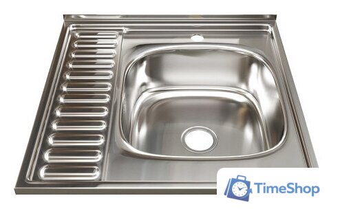Кухонная мойка Mixline 528019 (полированная, 0.8 мм) - Изображение №1 — Интернет-магазин Time-Shop