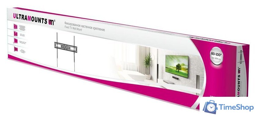 Кронштейн для телевизора Ultramounts UM815F (черный) - Изображение №9 — Интернет-магазин Time-Shop
