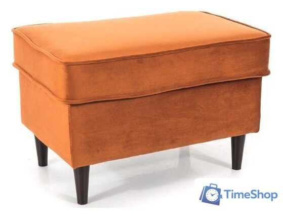 Пуфик Signal Ron Velvet Bluvel 4215 (корица/венге) - Изображение №1 — Интернет-магазин Time-Shop