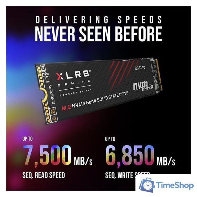 SSD PNY XLR8 CS3140 Heatsink 1TB M280CS3140-1TB-RB - Изображение №4 — Интернет-магазин Time-Shop