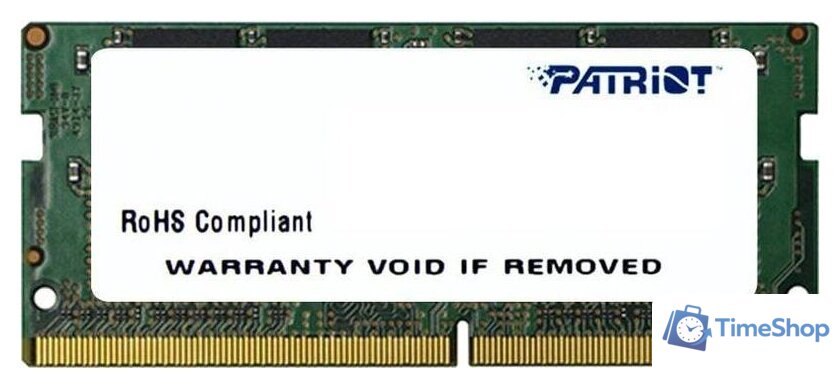 Оперативная память Patriot 8GB DDR4 SODIMM PC4-19200 PSD416G240081S - Изображение №1 — Интернет-магазин Time-Shop