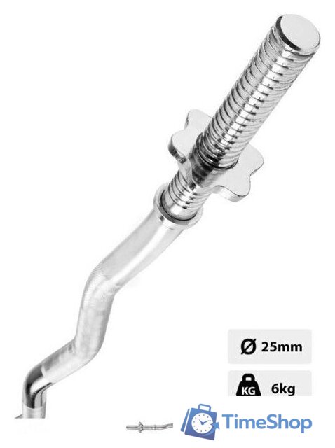 Гриф для штанги Atlas Sport W-образный W-1200 - Изображение №5 — Интернет-магазин Time-Shop