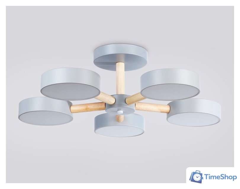 Припотолочная люстра Ambrella light FL4826/5 GR - Изображение №4 — Интернет-магазин Time-Shop