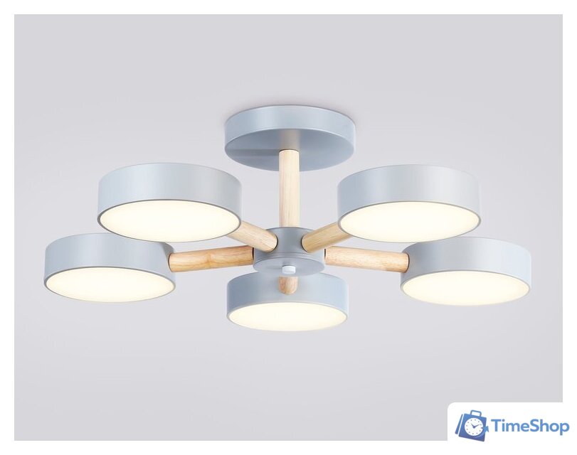 Припотолочная люстра Ambrella light FL4826/5 GR - Изображение №1 — Интернет-магазин Time-Shop