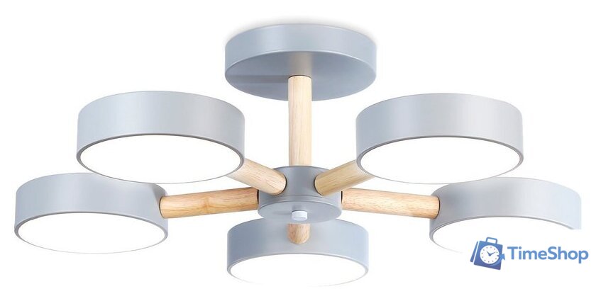 Припотолочная люстра Ambrella light FL4826/5 GR - Изображение №2 — Интернет-магазин Time-Shop