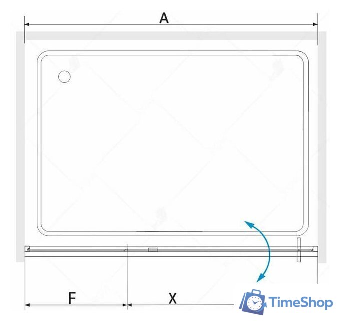 Душевая дверь RGW SV-03 100 - Изображение №3 — Интернет-магазин Time-Shop