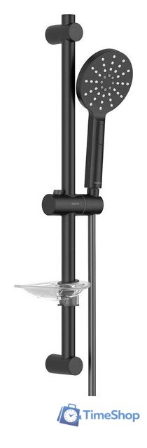 Душевой гарнитур  Aquatek Оберон AQ2014MB (матовый черный) - Изображение №1 — Интернет-магазин Time-Shop