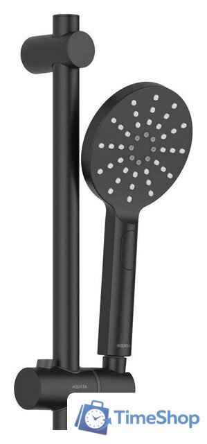 Душевой гарнитур  Aquatek Оберон AQ2014MB (матовый черный) - Изображение №3 — Интернет-магазин Time-Shop