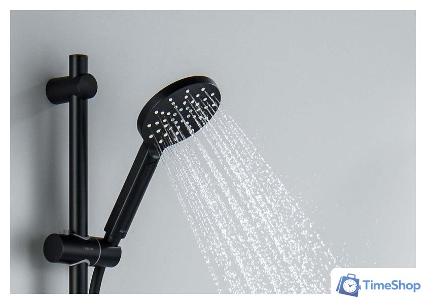 Душевой гарнитур  Aquatek Оберон AQ2014MB (матовый черный) - Изображение №11 — Интернет-магазин Time-Shop