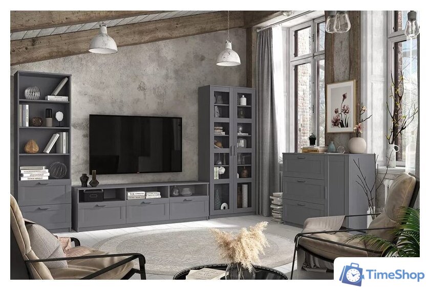 Тумба Anrex Skagen RTV 3S3N (графит) - Изображение №3 — Интернет-магазин Time-Shop