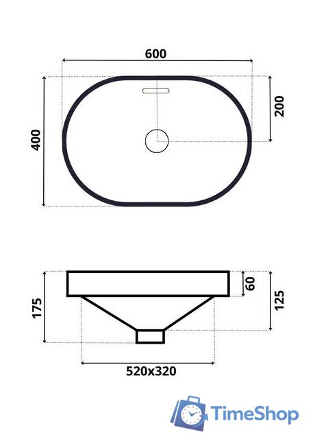 Умывальник Roxen Batt 570155 - Изображение №5 — Интернет-магазин Time-Shop