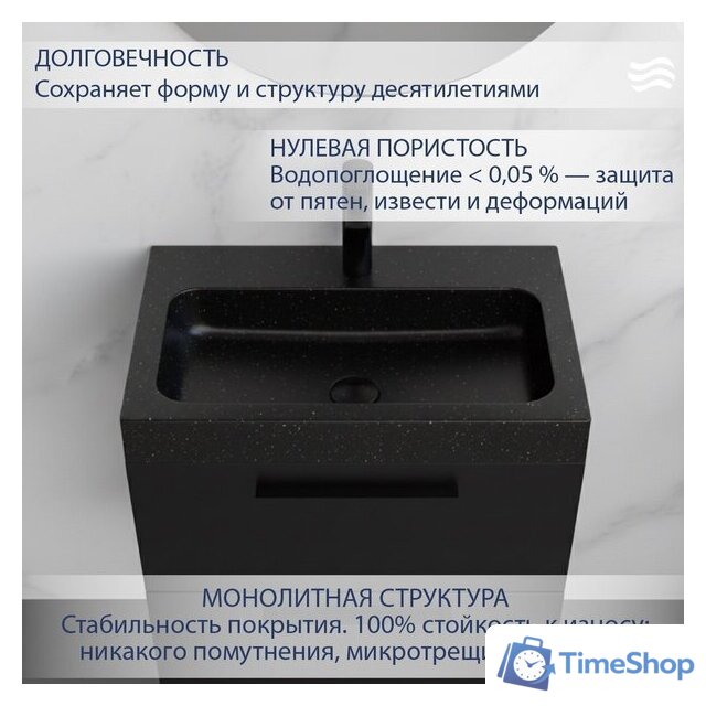 Умывальник Lauter Miletta 2161355GB (Gold Black) - Изображение №2 — Интернет-магазин Time-Shop