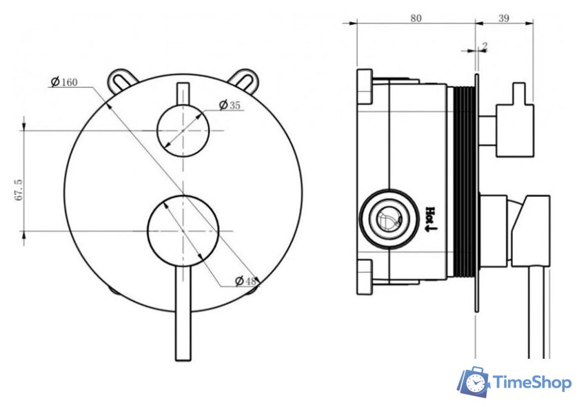 Душевая система  Milacio Ultra 150 MCU.150.GD - Изображение №17 — Интернет-магазин Time-Shop