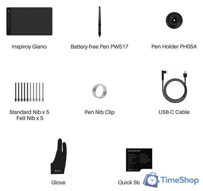 Графический планшет Huion Inspiroy Giano G930L - Изображение №7 — Интернет-магазин Time-Shop