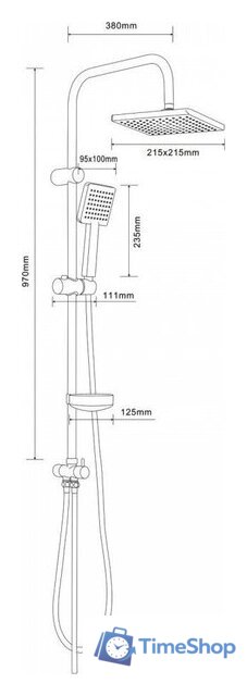 Душевая система  Agger Fresh A0494000 - Изображение №11 — Интернет-магазин Time-Shop