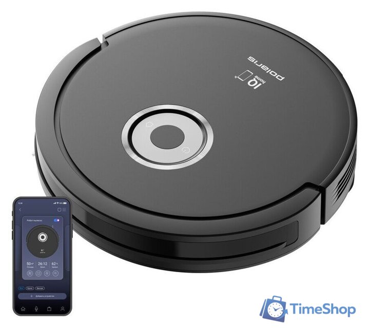 Робот-пылесос Polaris PVCR G2 3200 IQ Home Aqua (черный) - Изображение №1 — Интернет-магазин Time-Shop