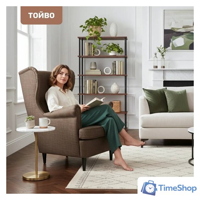Интерьерное кресло Mio Tesoro Тойво (malmo 28 brown) - Изображение №4 — Интернет-магазин Time-Shop