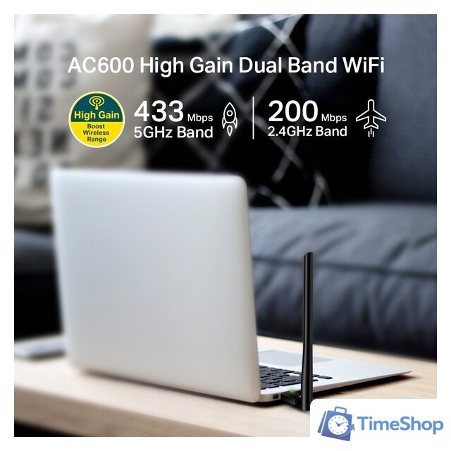 Wi-Fi адаптер TP-Link Archer T2U Plus - Изображение №3 — Интернет-магазин Time-Shop