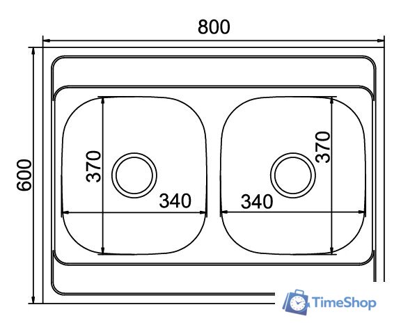 Кухонная мойка Mixline 528171 - Изображение №2 — Интернет-магазин Time-Shop