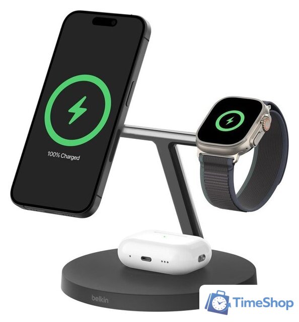 Беспроводное зарядное Belkin WIZ032kqBK (черный) - Изображение №1 — Интернет-магазин Time-Shop