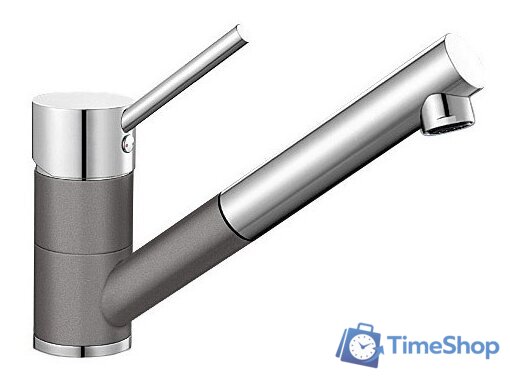 Смеситель Blanco Antas-S Silgranit (хром/темная скала) [518794] - Изображение №1 — Интернет-магазин Time-Shop